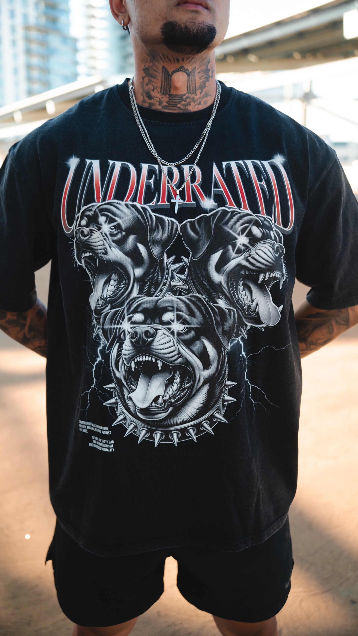 Vintage Underdog Wash Frayed T-Shirt - 260 GSM